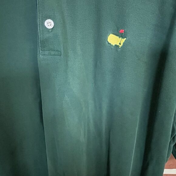 VINTAGE Masters Augusta National Golf Shop Polo Shirt Mens XL Green - Picture 2 of 8